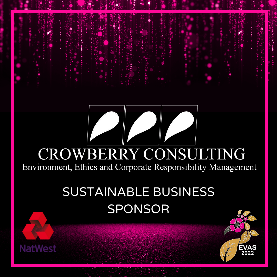 Crowberry Consulting® sponsors the Sustainable Business Awards EVAS 2022!